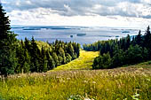 Il Parco Nazionale di Koli, Carelia Settentrionale. Ukko-Koli la sommit della collina da dove si gode un'ampia vista sul lago di Pielinen. 